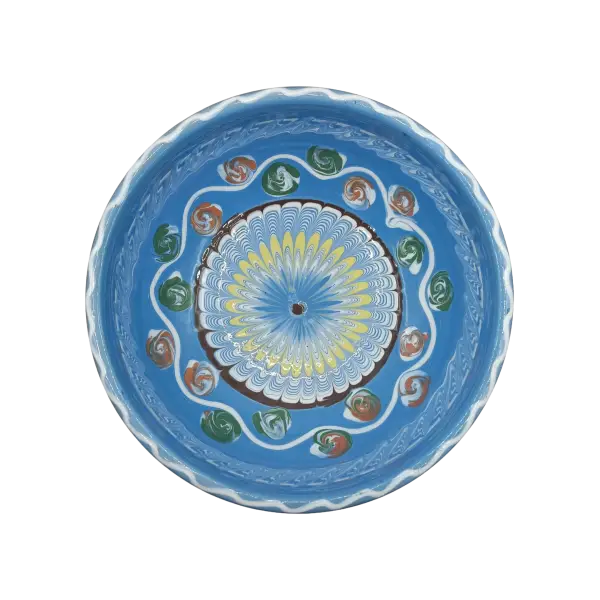 Bol Horezu autentic pictat manual | Ceramica traditionala romaneasca UNESCO (15–17cm)