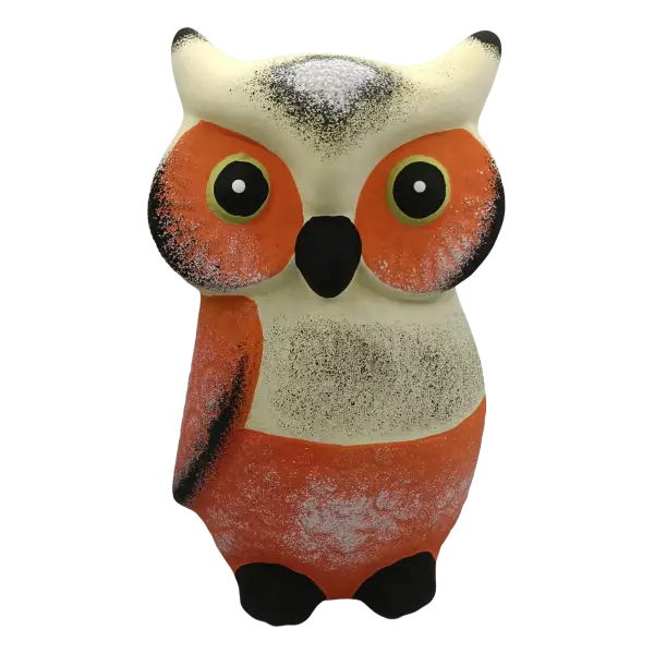 Pusculita ceramica Bufnita decorativa | design colorat