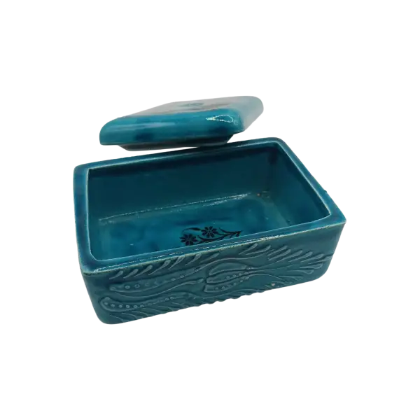 Bombonieră din ceramică cu capac | cutie depozitare dulciuri, bijuterii sau accesorii