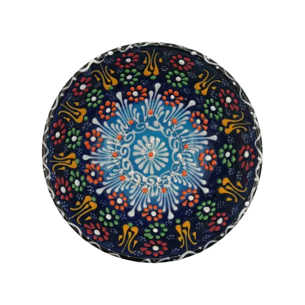 Castron ceramic 16 cm model traditional albastru | bol ceramica