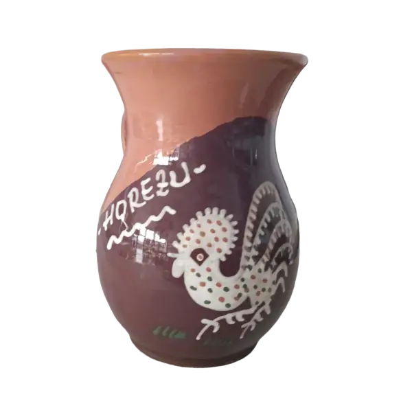 Carafa din ceramica de Horezu – 2 litri | model cocos traditional