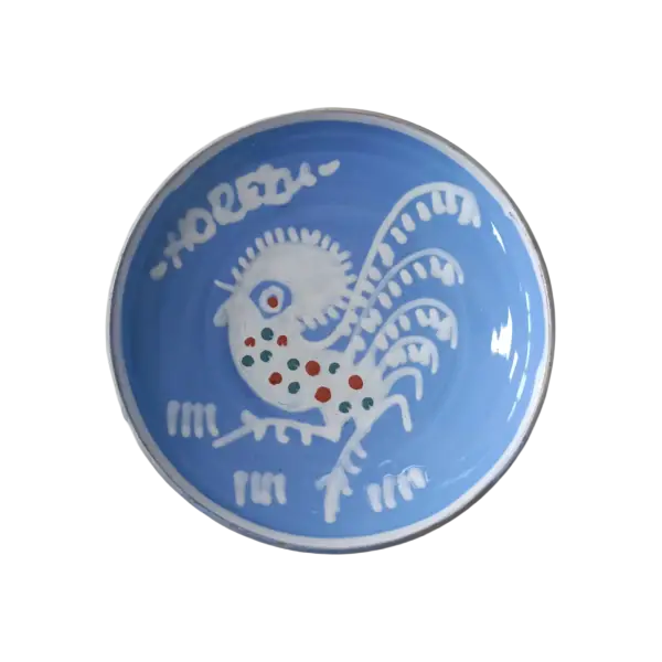 Farfurie Horezu autentica pictata manual | Ceramica traditionala romaneasca UNESCO (10 cm)