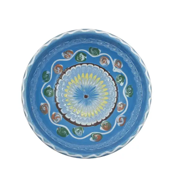 Bol Horezu autentic pictat manual | Ceramica traditionala romaneasca UNESCO (15–17cm)