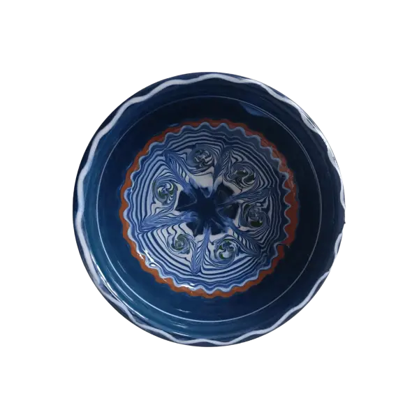 Bol Horezu autentic pictat manual | Ceramica traditionala romaneasca UNESCO (10 cm)