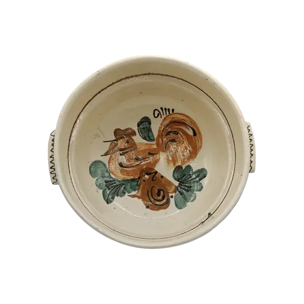 Castron cu urechi 20 cm| bol ceramica